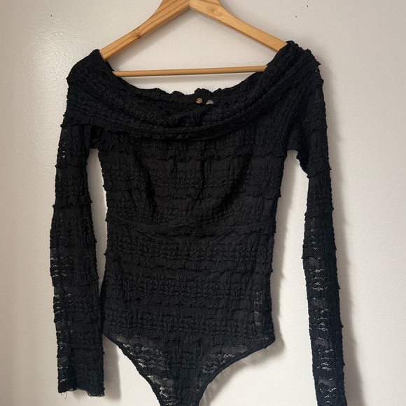Free People FP One Lace Off the Shoulder Bodysuit - Picture 5 of 13